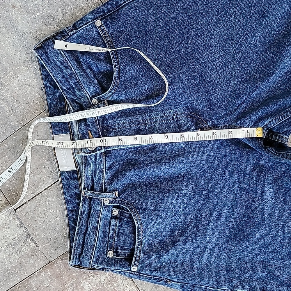 Everlane The Curvy 90s Cheeky Straight Rigid Crop Jean Sz 29 Button Fly - Picture 10 of 11